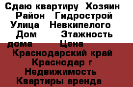 Сдаю квартиру. Хозяин. › Район ­ Гидрострой › Улица ­ Невкипелого › Дом ­ 8 › Этажность дома ­ 16 › Цена ­ 14 000 - Краснодарский край, Краснодар г. Недвижимость » Квартиры аренда   